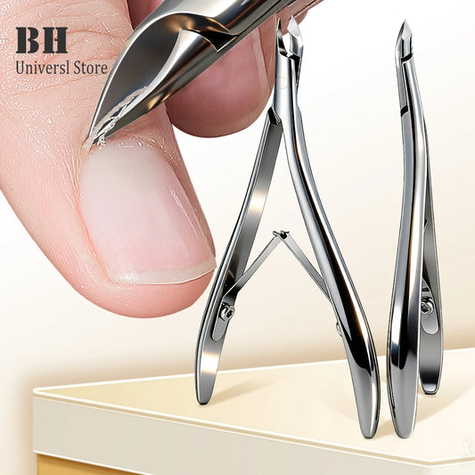 1Pcs Professional Cuticle Nippers Nail Cuticle Cutter Trimmer Stainless Steel Cuticle Clippers Manicure Nail Care Tools