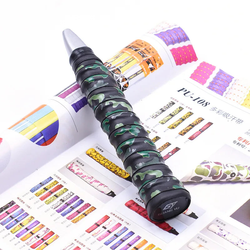 Absorb Sweat Racket Anti-slip Tape Handle Grips For Tennis Badminton Camouflage Wrapping Skidproof Sweat Band Sports Badminton