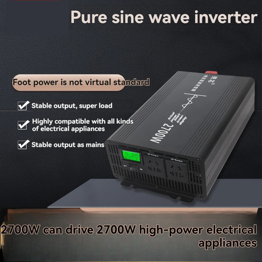 Inverter 12V 220V Pure Sine For Car And Household Use DC to AC 1800W-5000W 12V 24V 48V 60V 72V96V