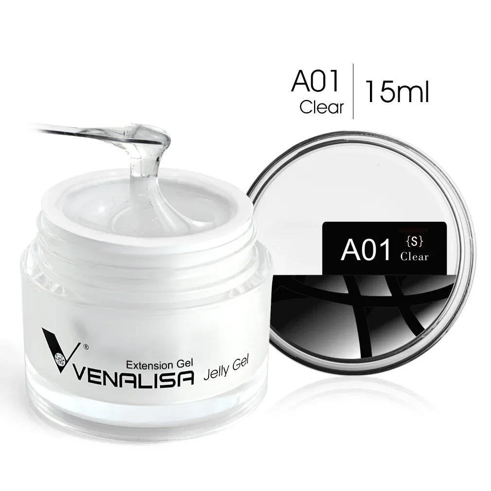 15ml Venalisa Poly Nail Gel 12 Color Camouflage Color UV LED Nail Polish Builder Extension Gel Nail Self Leveling Jelly Manicure