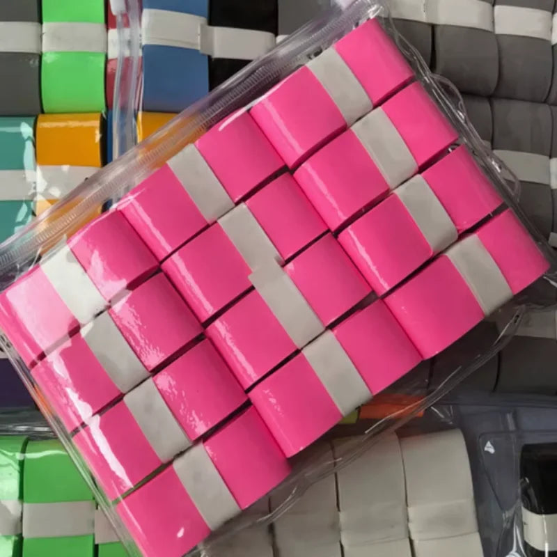 W 12 PCs Sticky Overgrip For Beach Tennis Racket Padle Pickleball Tennis Badminton Racket Fishing 110cm 2024